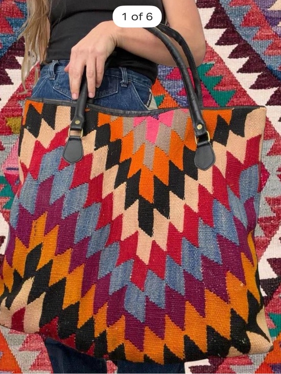 Anthropologie Handbags - Turkish Kilim Weekender Bag